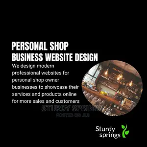 Personal Shop Website Design
