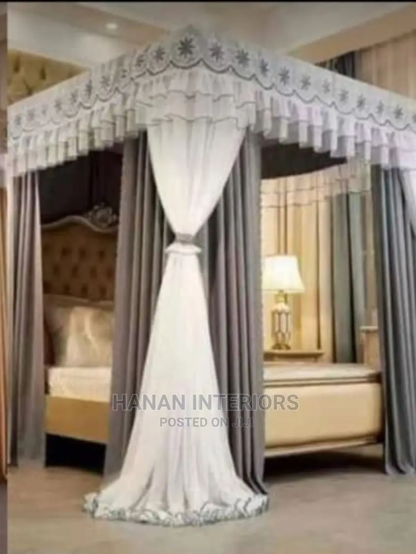 4 Stands Curtain Rail Mosquito Net