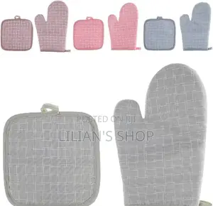 1 Pair Oven Mitts Kitchen Heat Resistant Oven Gloves