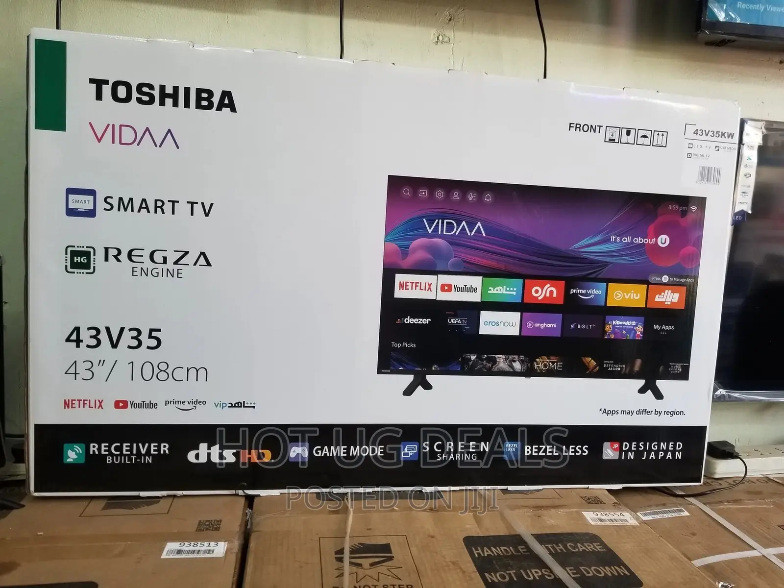 Toshiba 43'' Smart Android Series Led Full Hd Tv- Black