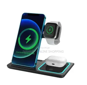 3 in 1 Stand Wireless Fast Charger - Foldable