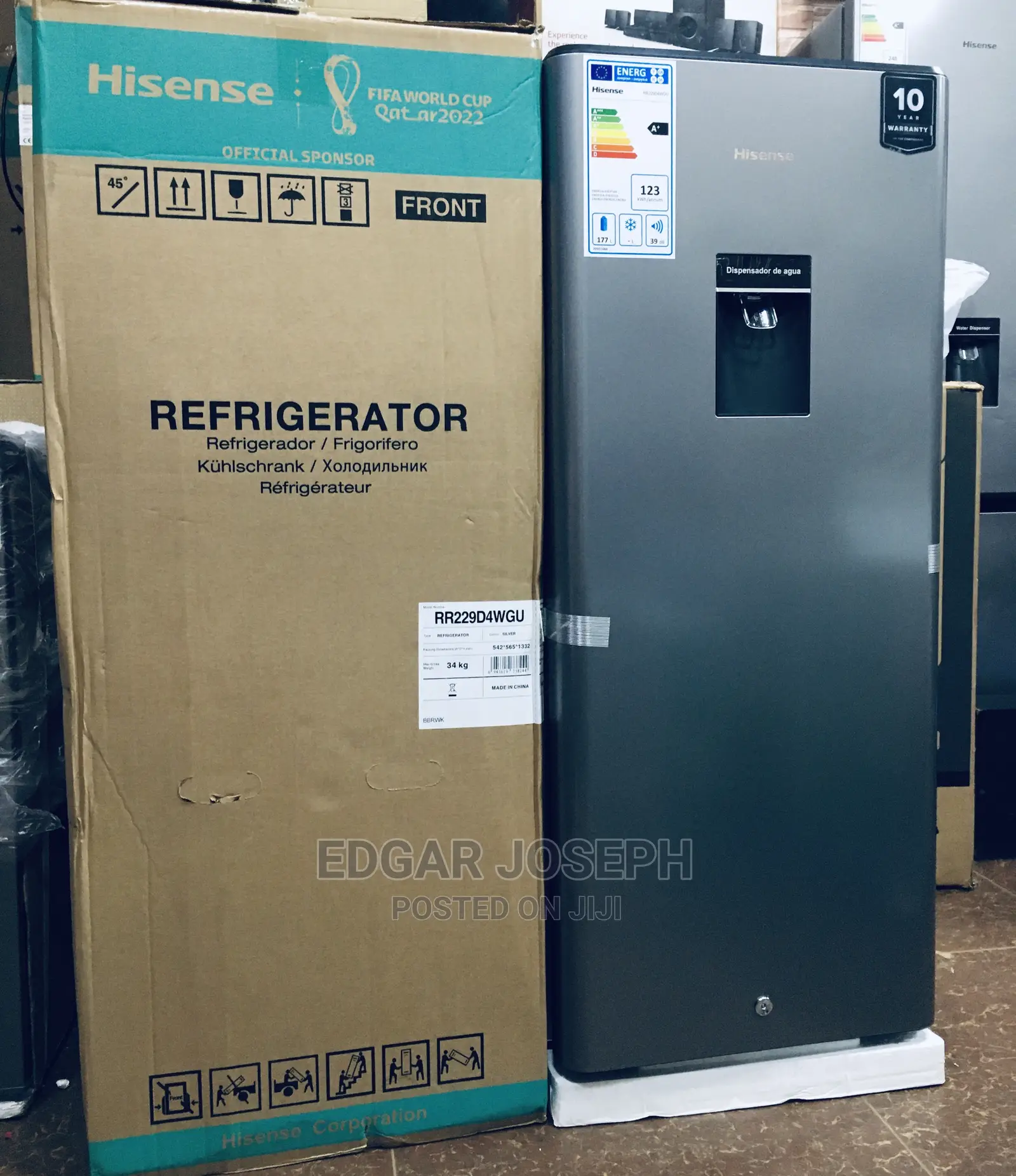Refrigerator 229L Hisense With Dispenser
