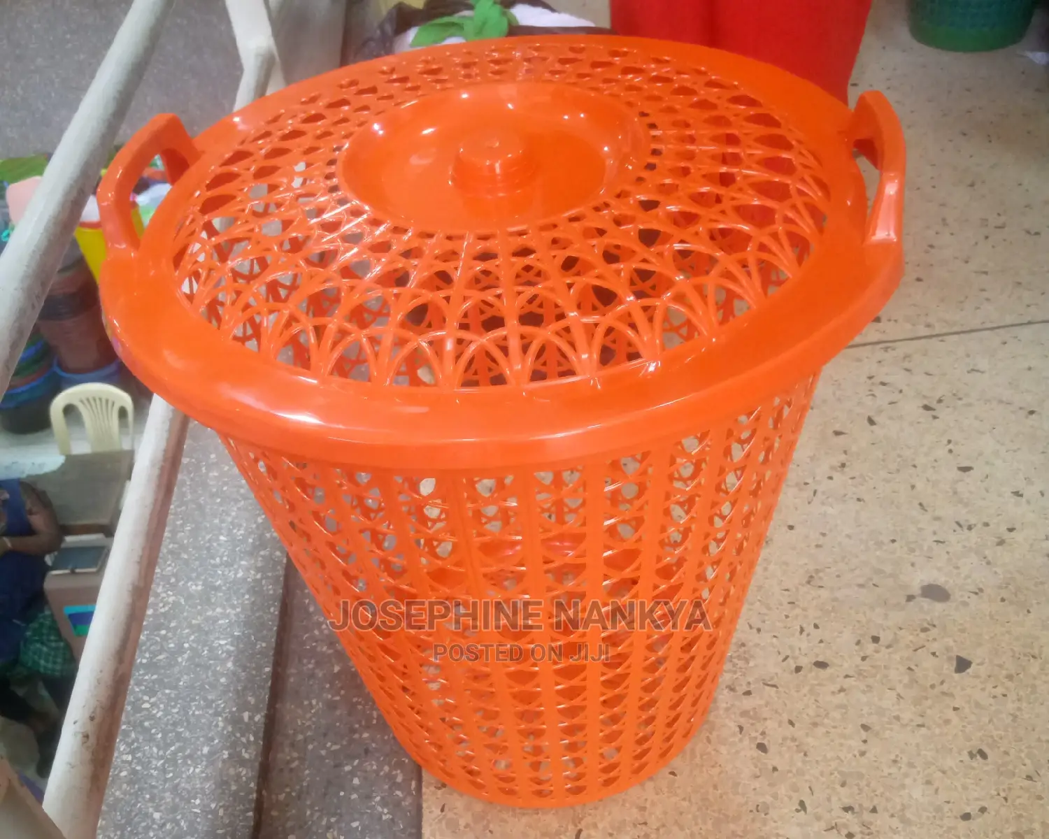 Laundry Basket, Orange