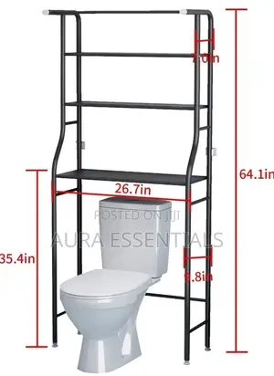 Over the Toilet 3 Tier Shelf Rack Organiser