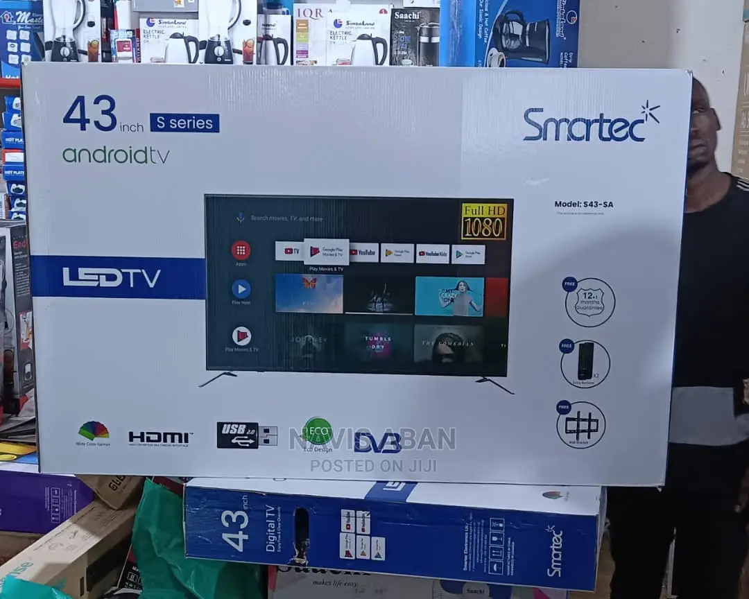 Smartec 43 Inches Smart Tv With Free to Air Channels
