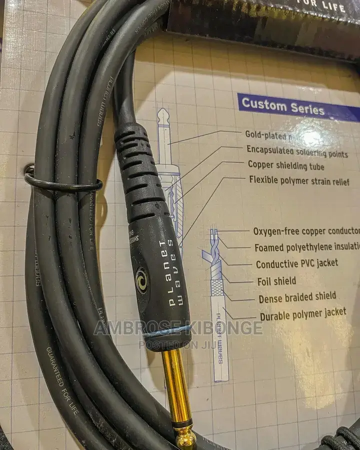 1/4" Straight Jack to Jack Paired 4mitres Instrument Cables.