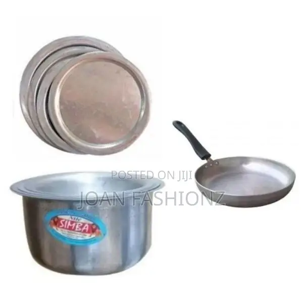 4pcs Stainless Steel Saucepan, Saucepan Lid and a Fring Pan