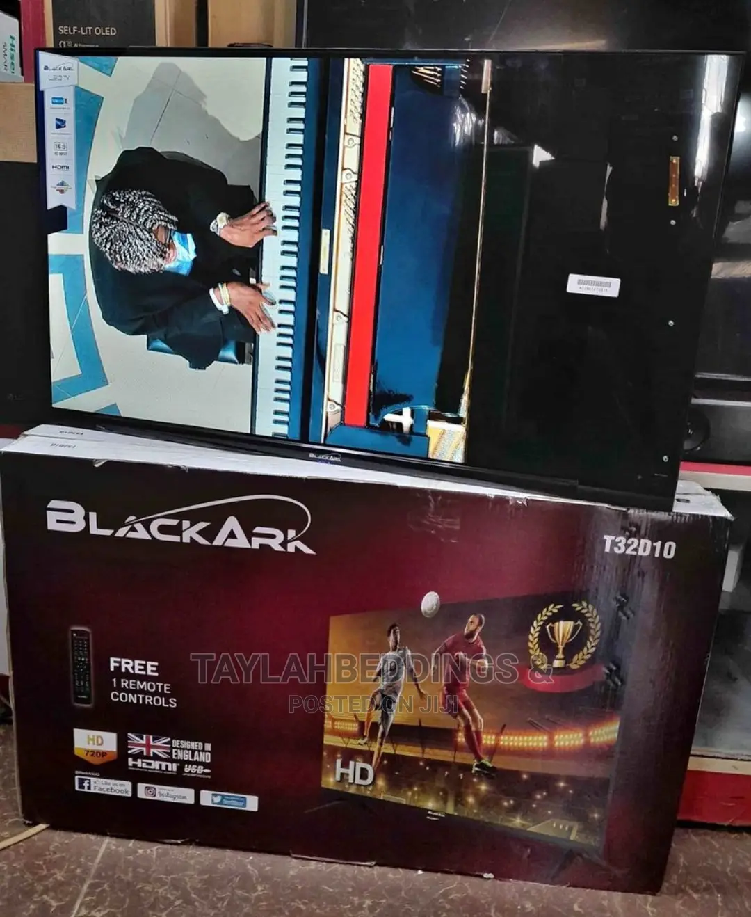 BLACK ARK 32 Inch Tv Inbuilt Free to Air Decoder