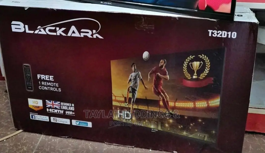 BLACK ARK 32 Inch Tv Inbuilt Free to Air Decoder
