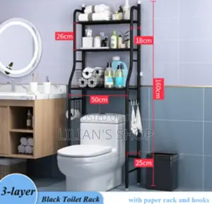 3 Shelf Bathroom Space Saver Over the Toilet Rack