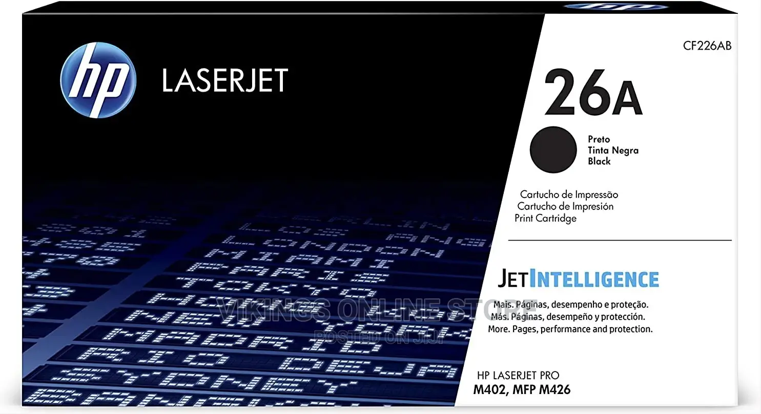 Original HP 26A Black Toner Cartridge