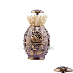Metal Toothpick Holder.