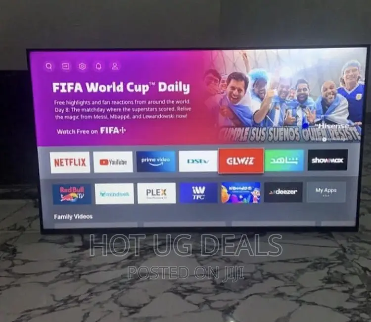 Hisense 55" Utra Hd Led Smart Tv Youtube, Netflix - Black