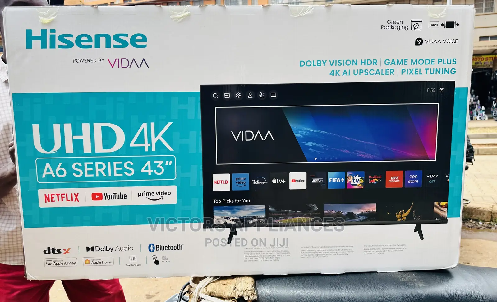 Hisense 43inches Uhd Smart Tv Powered by Vidaa
