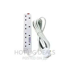 Sollatek Pack of TV Guard 13amp 4 Way Extension Cable- White