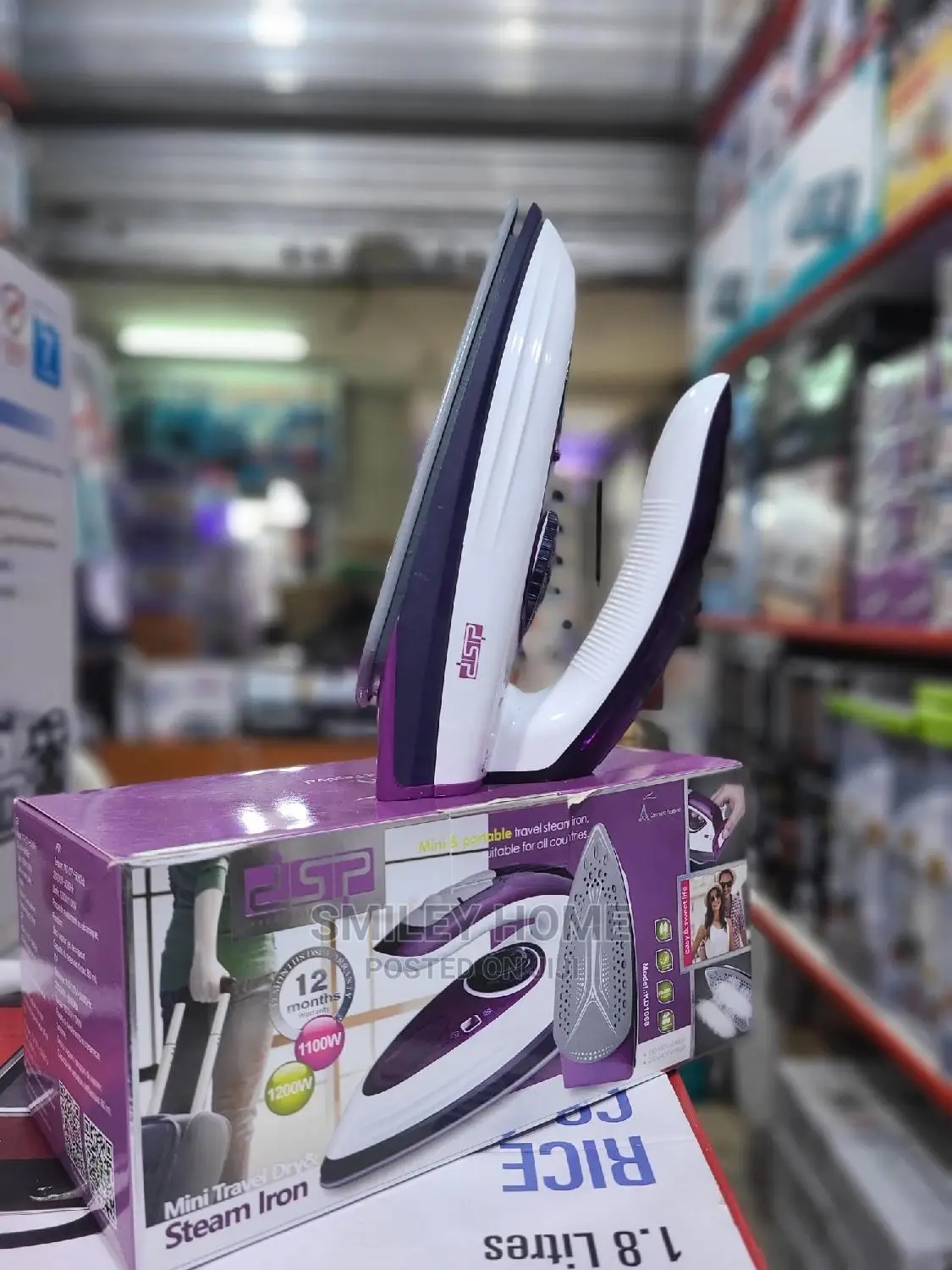 DSP Travel Steam Iron Flat