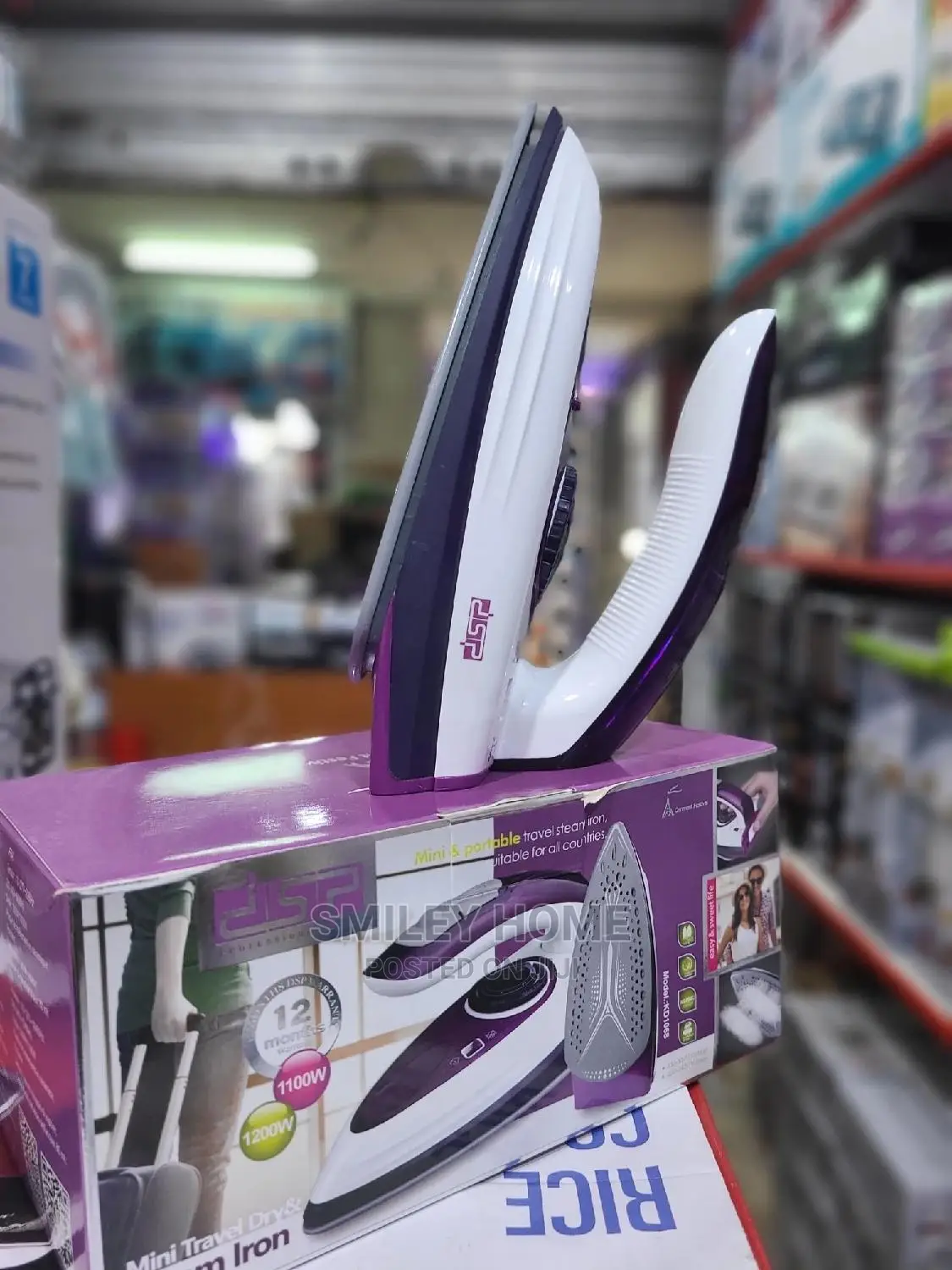 DSP Travel Steam Iron Flat