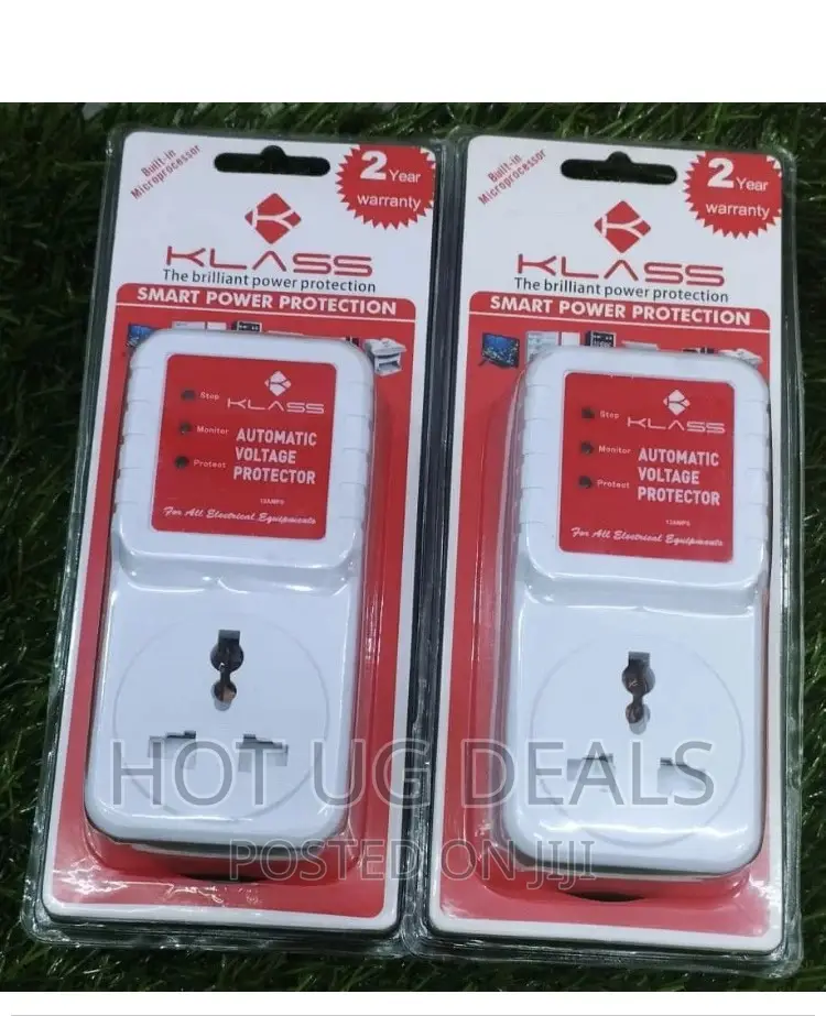 Pack Of 2pcs Of Klass 13amps Power Protector Guard - White