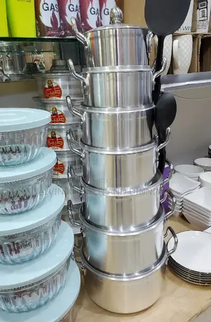 7 PCS Aluminum Cooking Saucepans