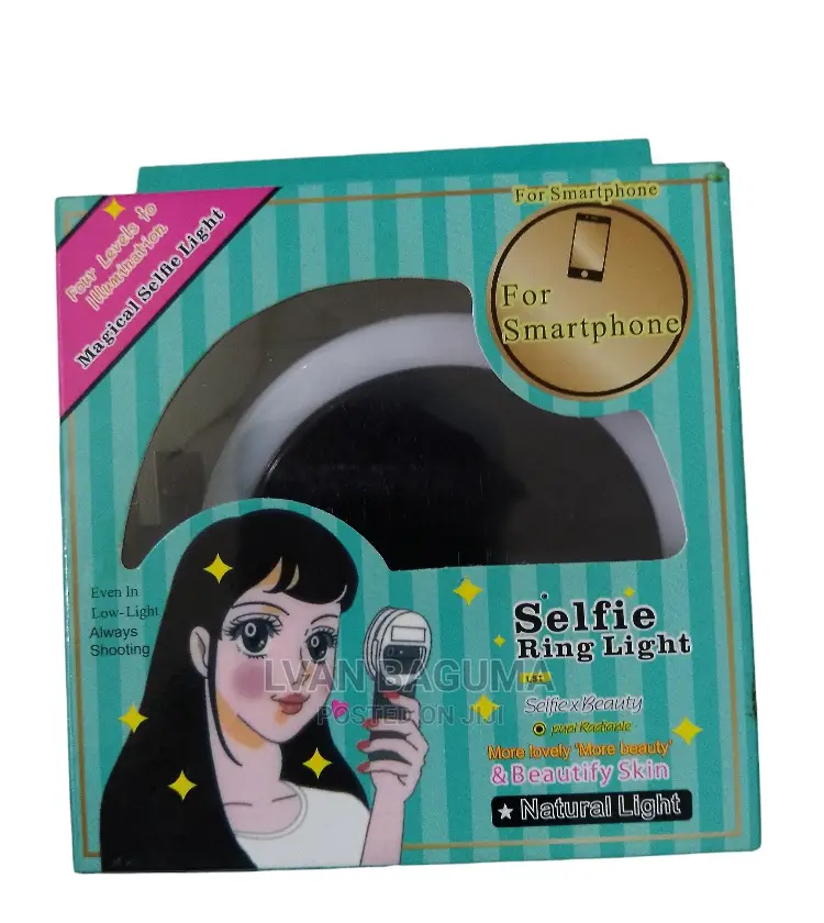 Mobile Phone Selfie Ring Light - Portable, Rechargeable