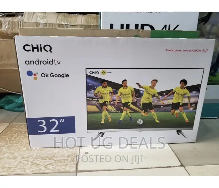 Chiq 32” Frameless Google Certified Android Smart Tv Black
