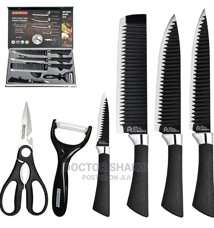 6pcs of Kitchen Non-Stick Coating Knife