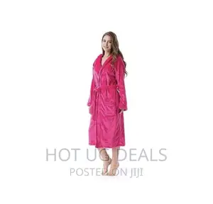 Photo - Unisex Exquisite Bathrobe With Varying Designs- Pink