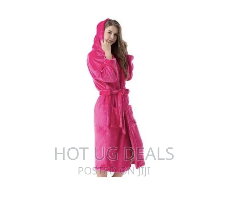 Unisex Exquisite Bathrobe With Varying Designs- Pink