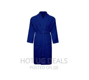 Unisex Exquisite Bathrobe With Varying Designs - Blue