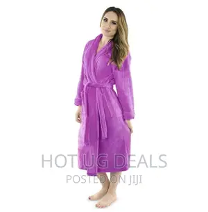 Photo - Cotton Bathrobe - Purple
