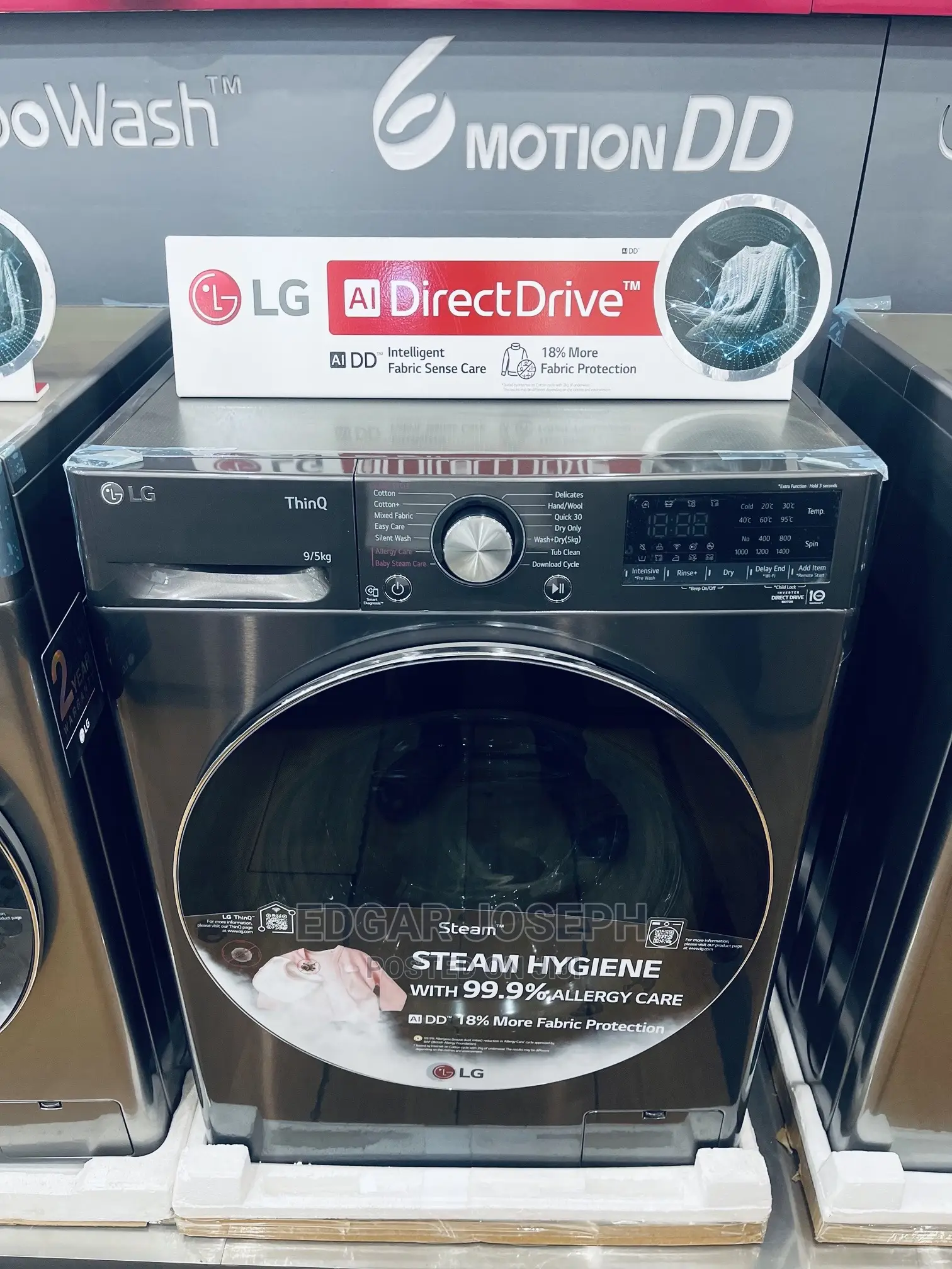 LG Washing Machine 9kg Wash and Dry