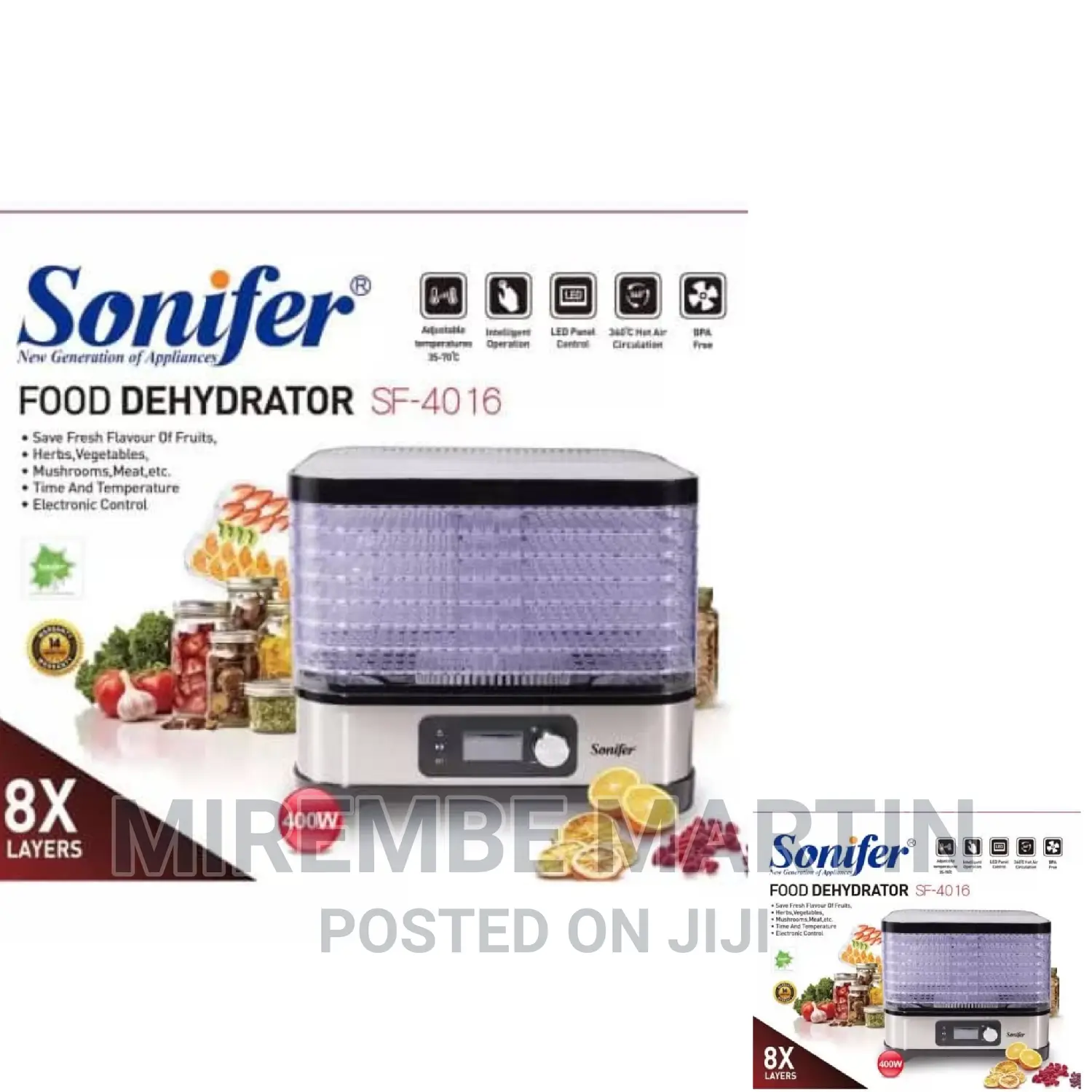 Electric Sonifer Food Dehydrator