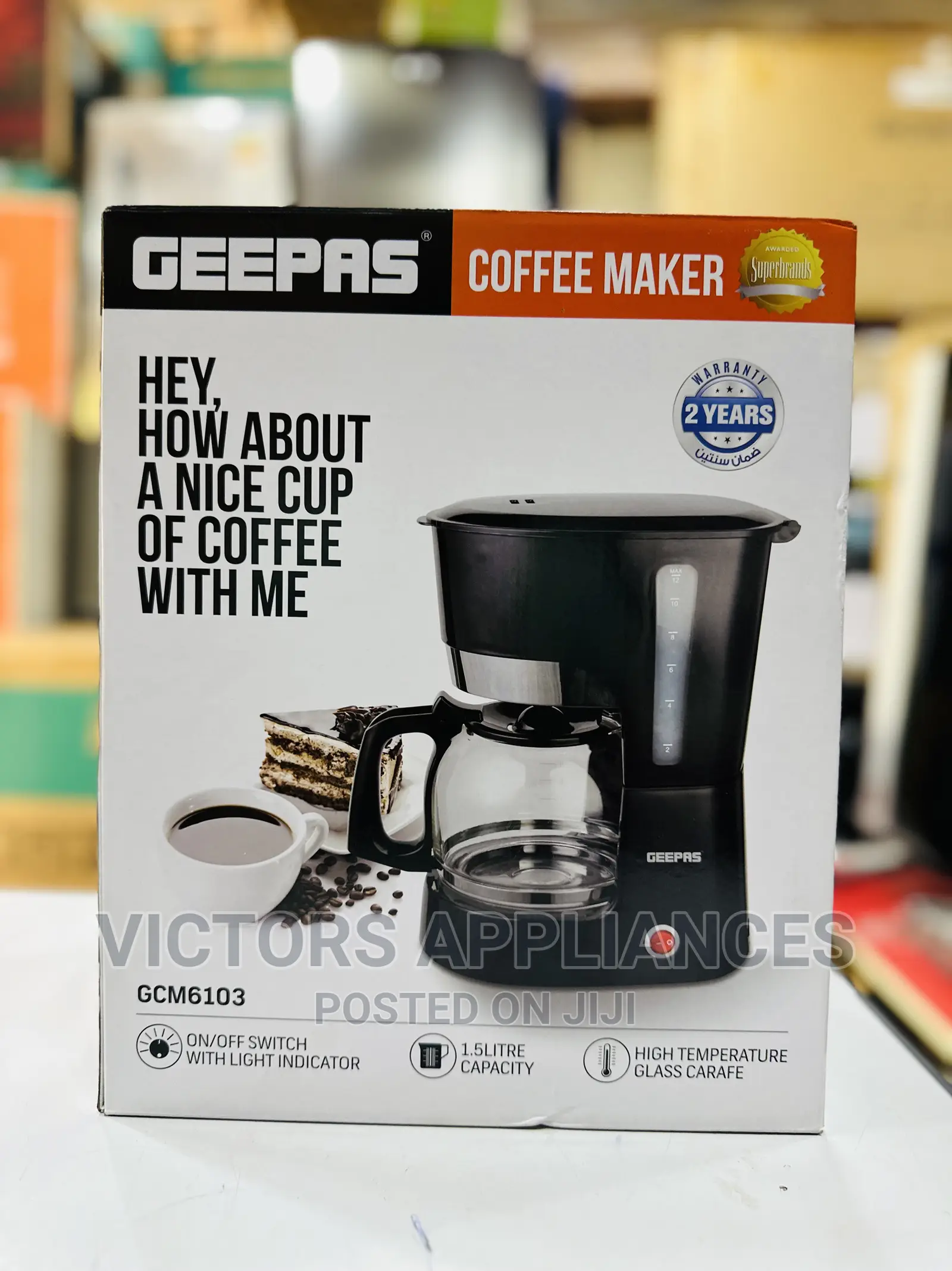 Geepas Coffee Maker 1.5L