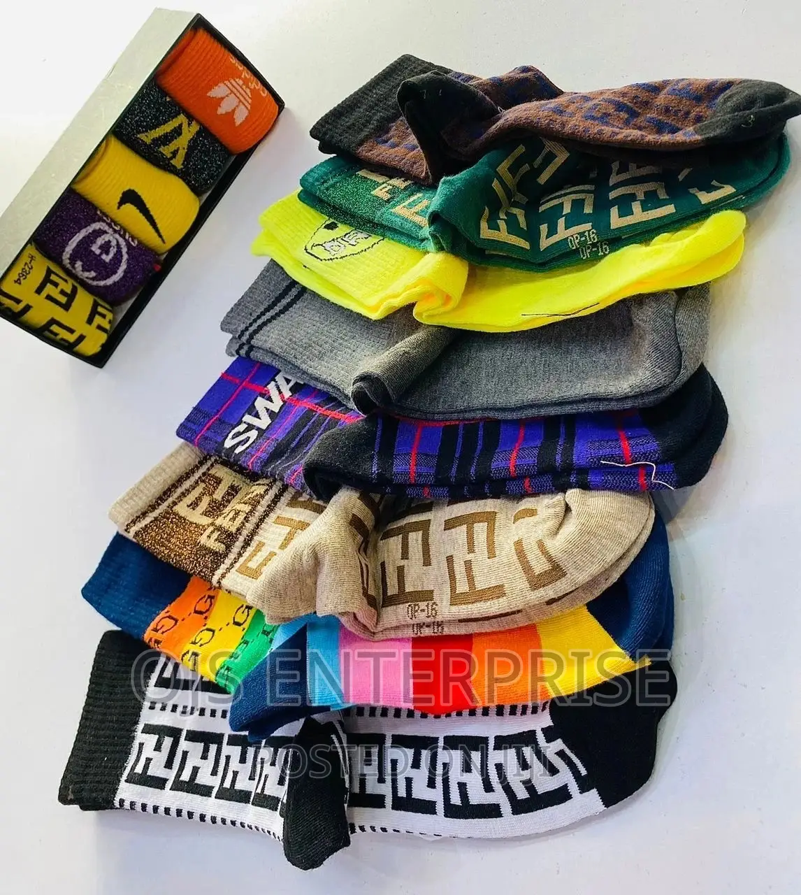 Branded Warm Cotton Socks