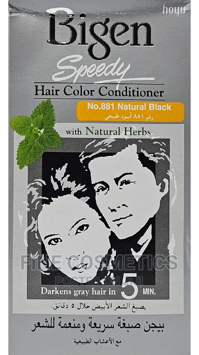 Bigen Speed Hair Coloring Conditioner Dye Natural Black