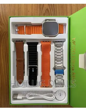 Mc70 Ultra Max Smart Watch With 5 Straps in 1 - Multi-Color