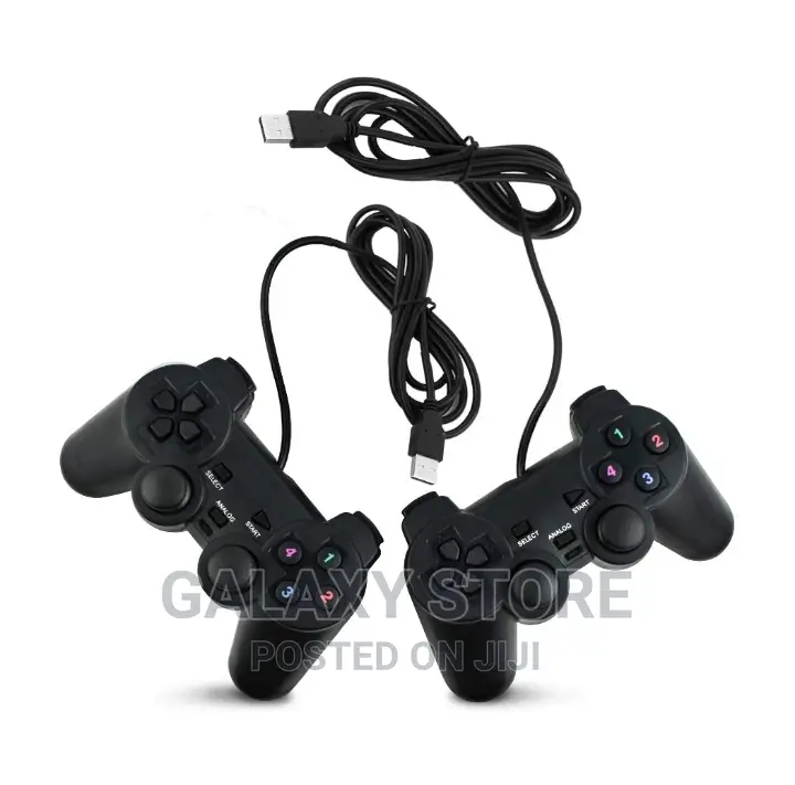 2 Pack USB Joystick Gamepad Gaming Pad Wired Controller PC