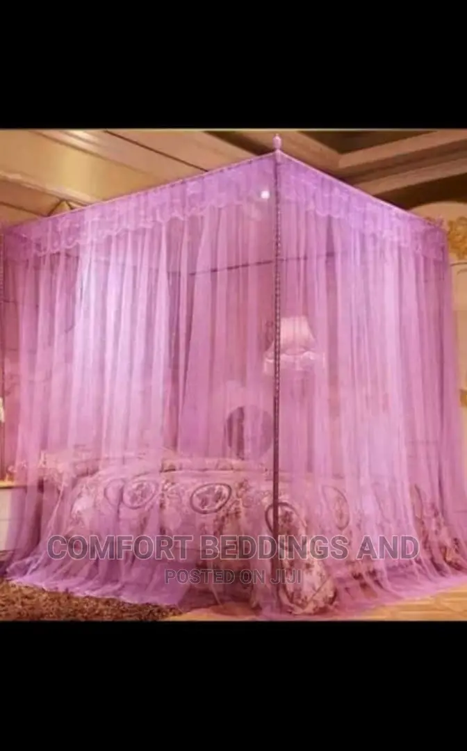 Four Stand Mosquito Net 4*6, 5*6, 6*6 Pink