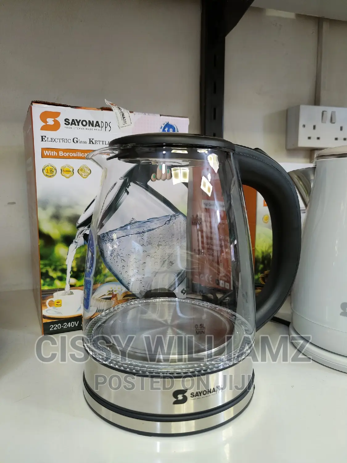 Sayona Glass Kettle/Electric Glass Kettle/1.8l Glass Kettle