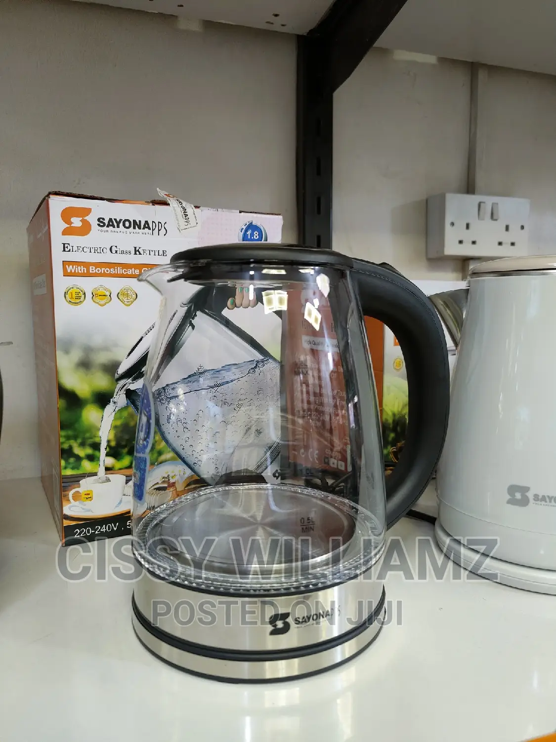 Electric Glass Kettle With Borosilicate Glass