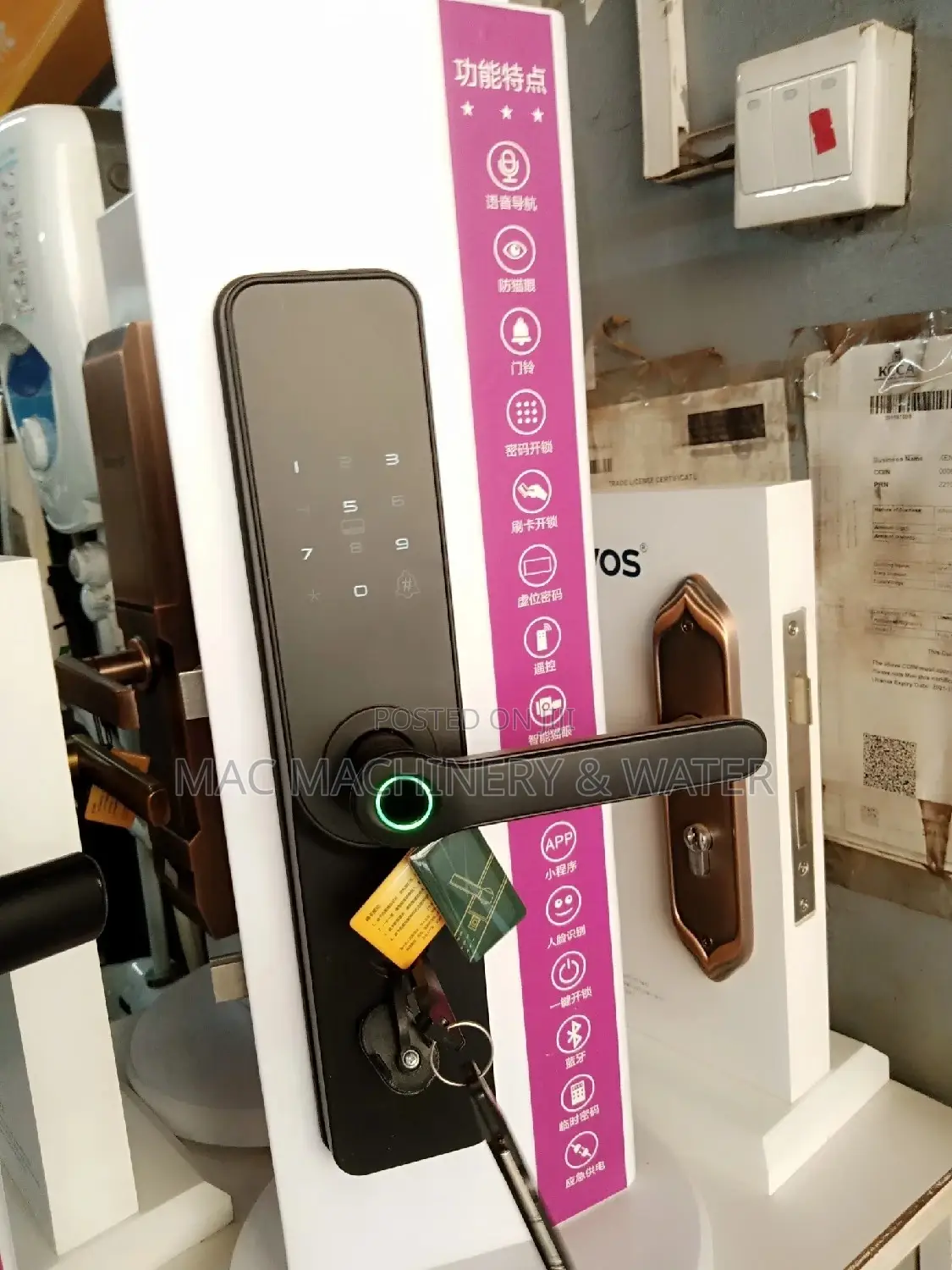 Smart Door Lock / Pin and Key Door Lock