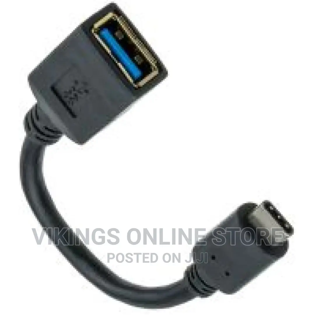 USB C to USB a Female Cable – Black