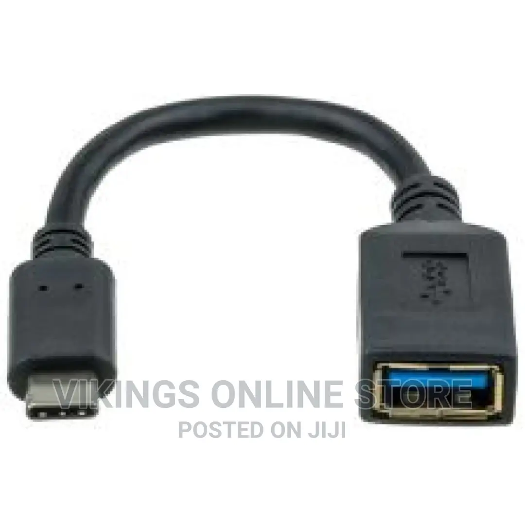 USB C to USB a Female Cable – Black