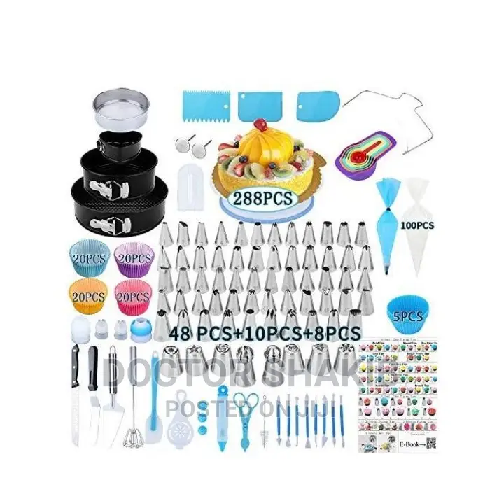 288pcs of Cake Baking Decorating Kit Set