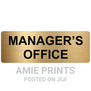 Custom Office Engraved Name Plate for Doors and Offices
