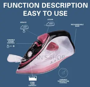 Electric Iron With Rechargeable Base