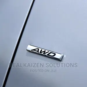 Premium 3D AWD Logo Metal Chrome Zinc Alloy Emblem Sticker