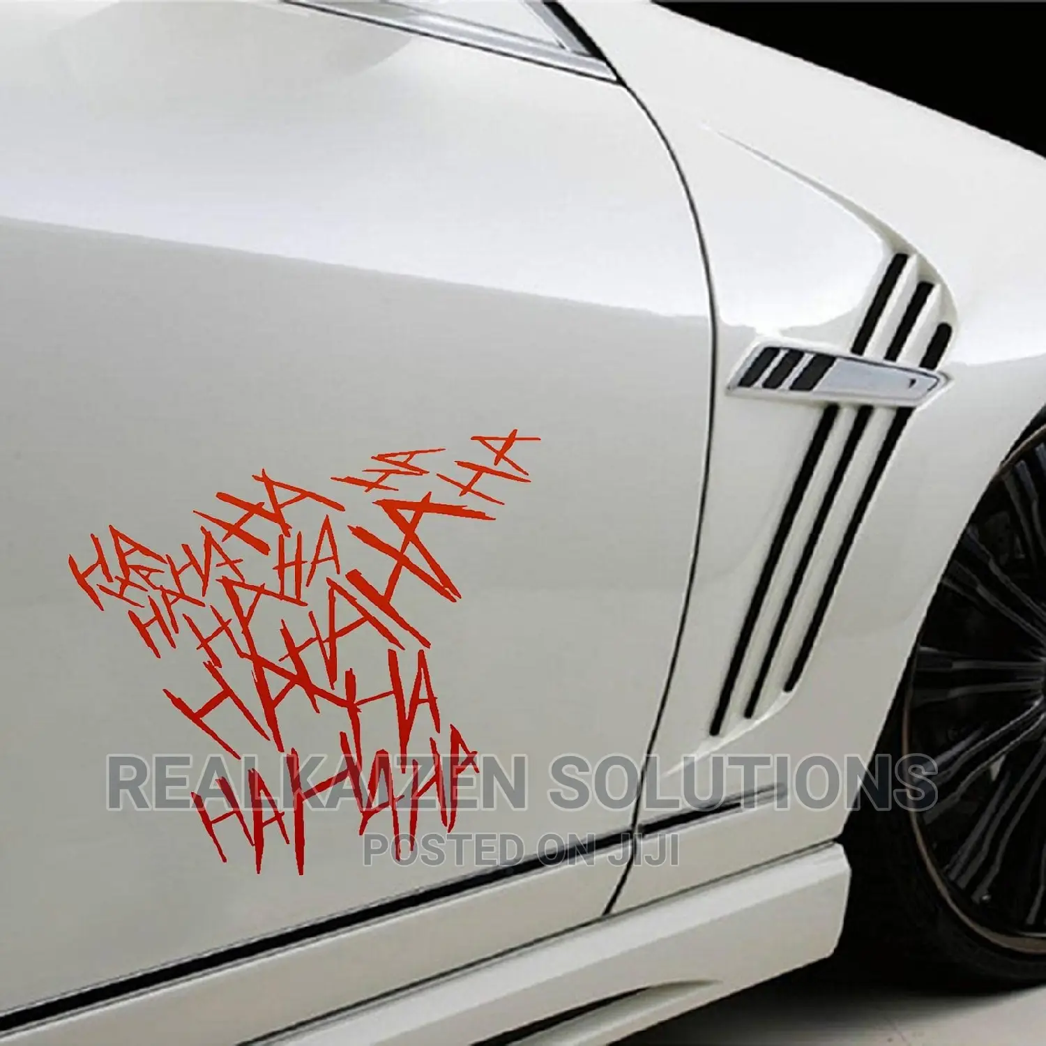 HAHAHA Car |Helmet |Bike Funny Joker Waterproof Deca Sticker