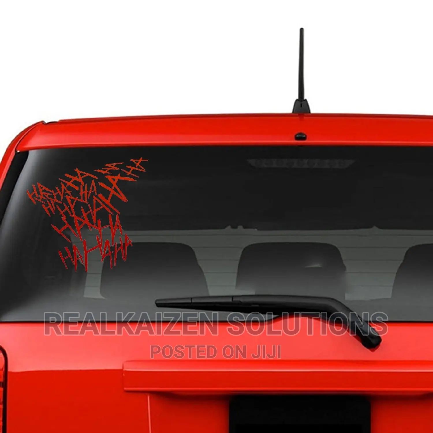HAHAHA Car |Helmet |Bike Funny Joker Waterproof Deca Sticker