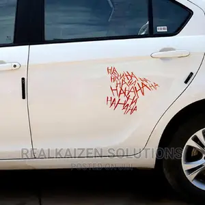 HAHAHA Car |Helmet |Bike Funny Joker Waterproof Deca Sticker
